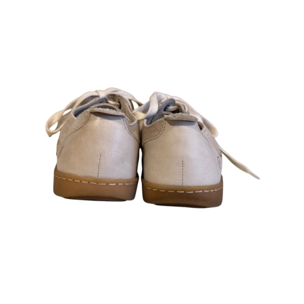 Born Women’s Natural Canvas/Leather Lace up Corfield Sneaker Size 9M - Picture 3 of 8
